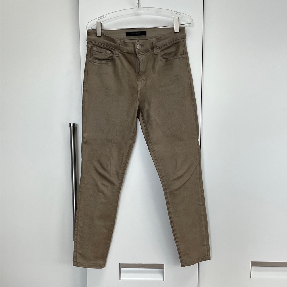 J Brand Women's 835 Photo Ready Coated Metallic Skinny Crop Jeans Sz 28